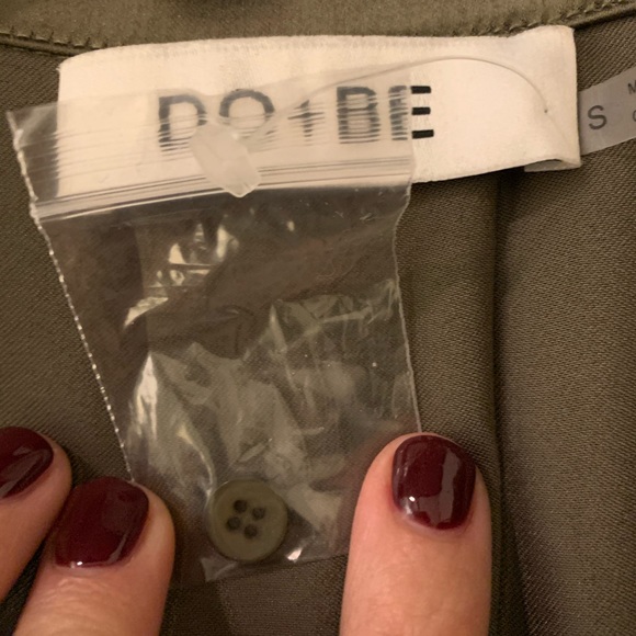 DO + BE Green silk jumpsuit - Picture 5 of 6